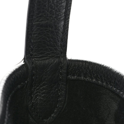 Grained Calfskin Large N/S Park Tote Black
