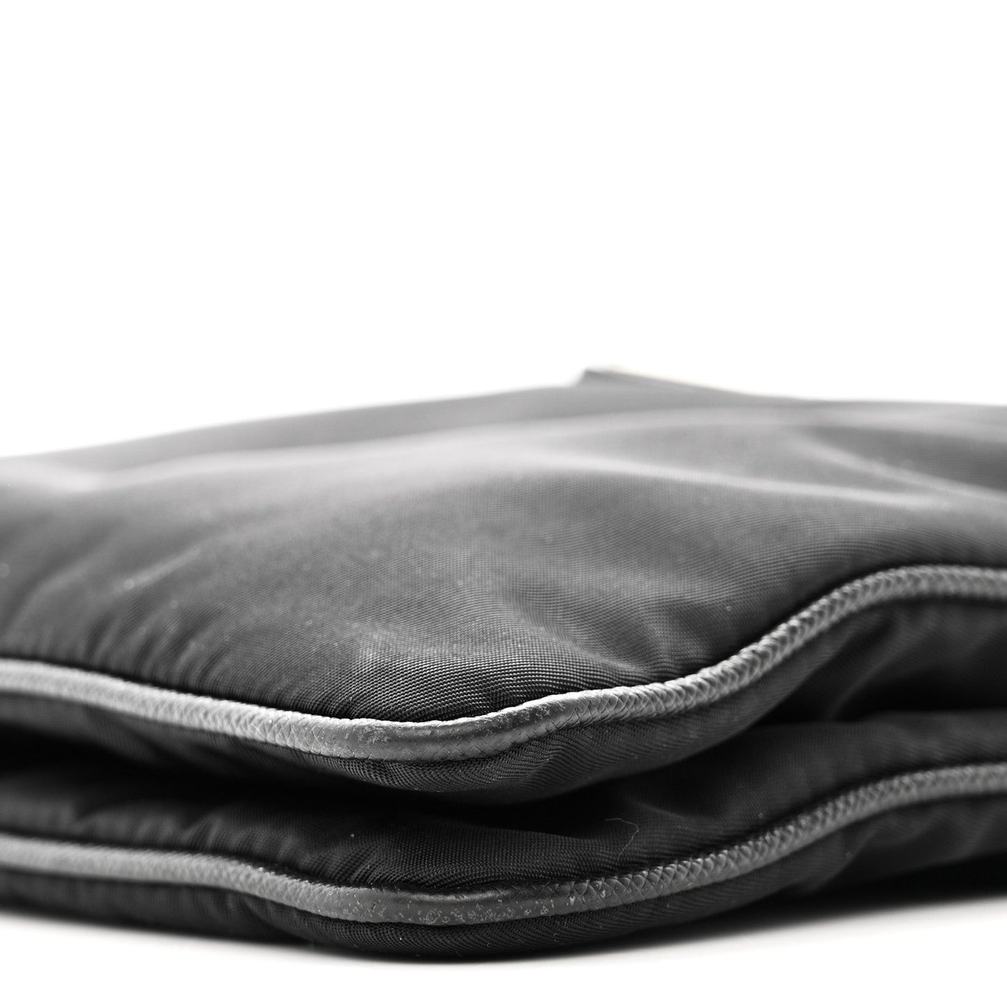 Re-Nylon Saffiano Re-Edition 2000 Double Zip Crossbody Bag Black