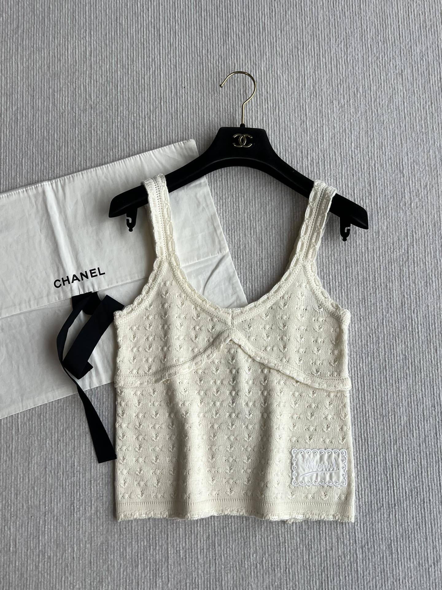 Chanel 25P Camisole Beige Cashmere 220192
