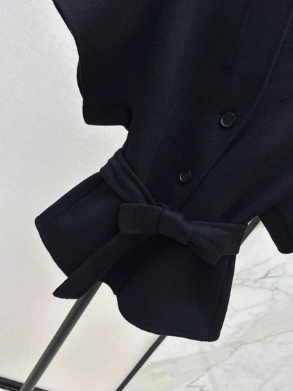 DIOR 25S SHORT DOUBLE-FACED KNIT COAT 586