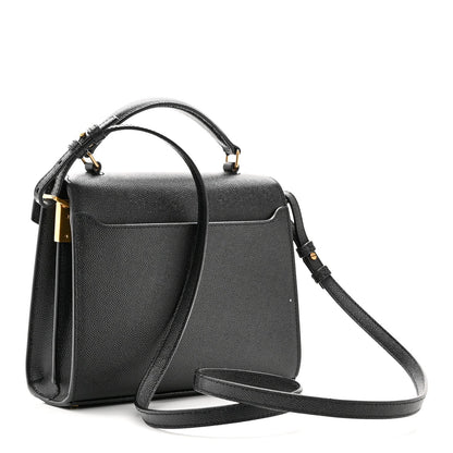 Grain De Poudre Mini Classic Monogram Cassandra Top Handle Black