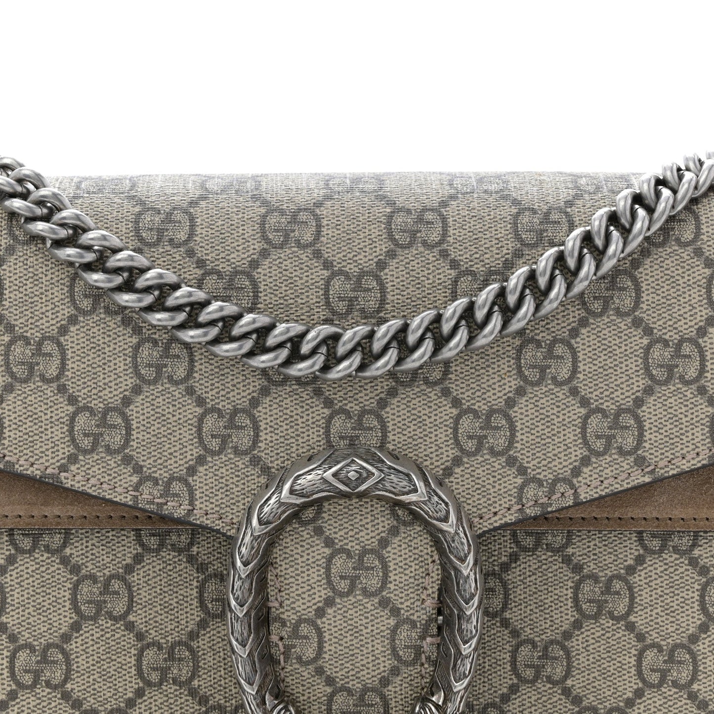GG Supreme Monogram Small Dionysus Shoulder Bag Taupe