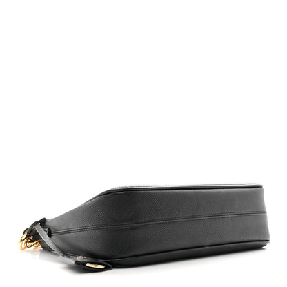 Saffiano Lux Re-Edition 2005 Shoulder Bag Black