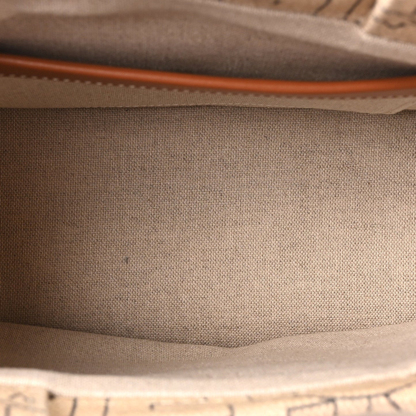 Textile Calfskin All Over Print Small Triomphe Cabas Thais Natural Tan