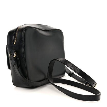 Textured Calfskin Small Horsebit 1955 Shoulder Bag Black