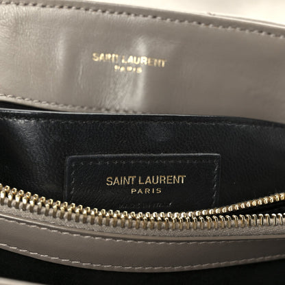 Calfskin Y Quilted Monogram Small Loulou Chain Satchel Taupe
