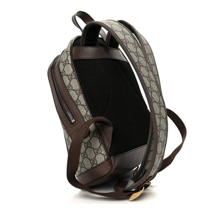 GG Supreme Monogram Calfskin Web Small Ophidia Day Backpack Beige Ebony New Acero