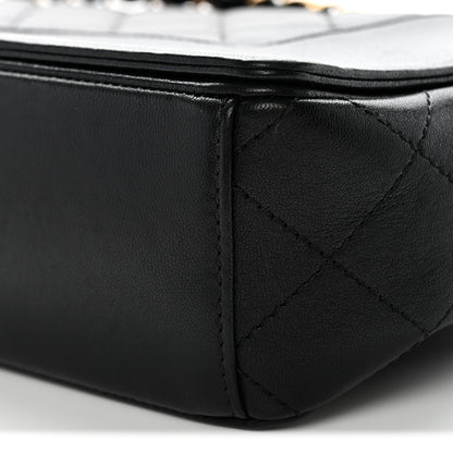 Sheepskin Quilted Vintage Mademoiselle Flap Black