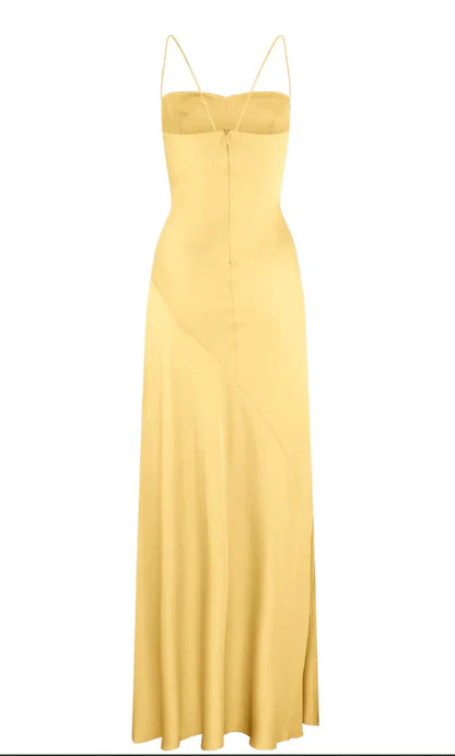 Popular Satin Spaghetti Straps Long Evening Prom Dresses        cg25062