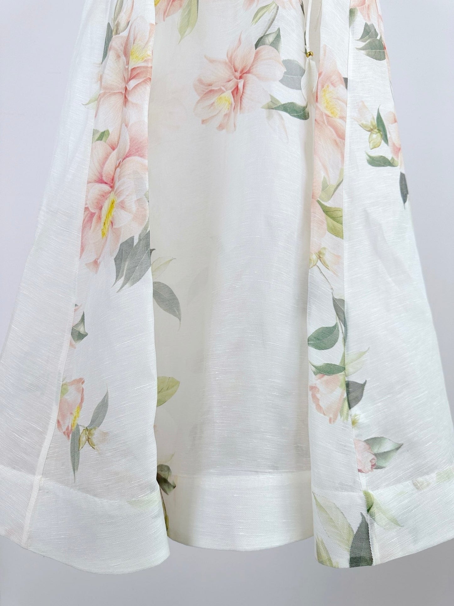 DITSY FLORAL PRINT LONG DRESS NATURA 25S IN SILK 266337