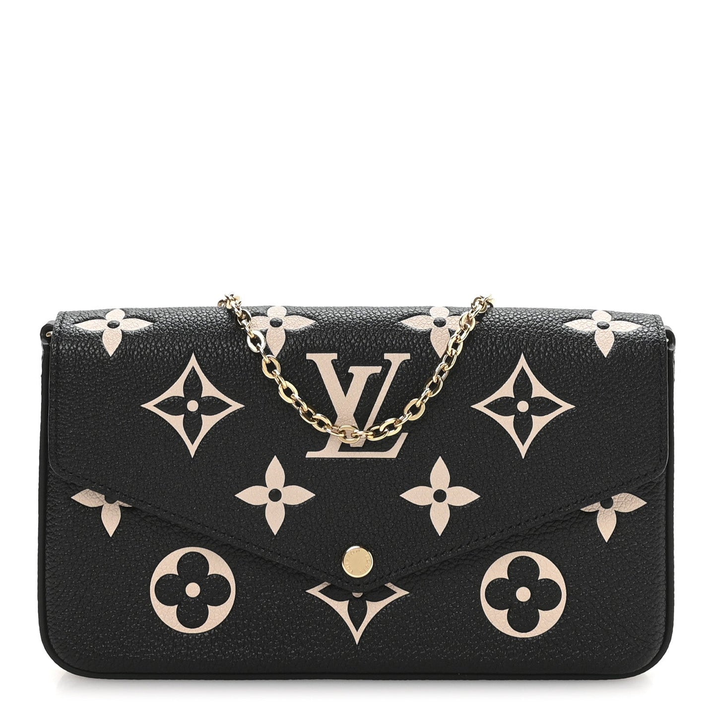 Empreinte Monogram Giant Felicie Pochette Black Beige