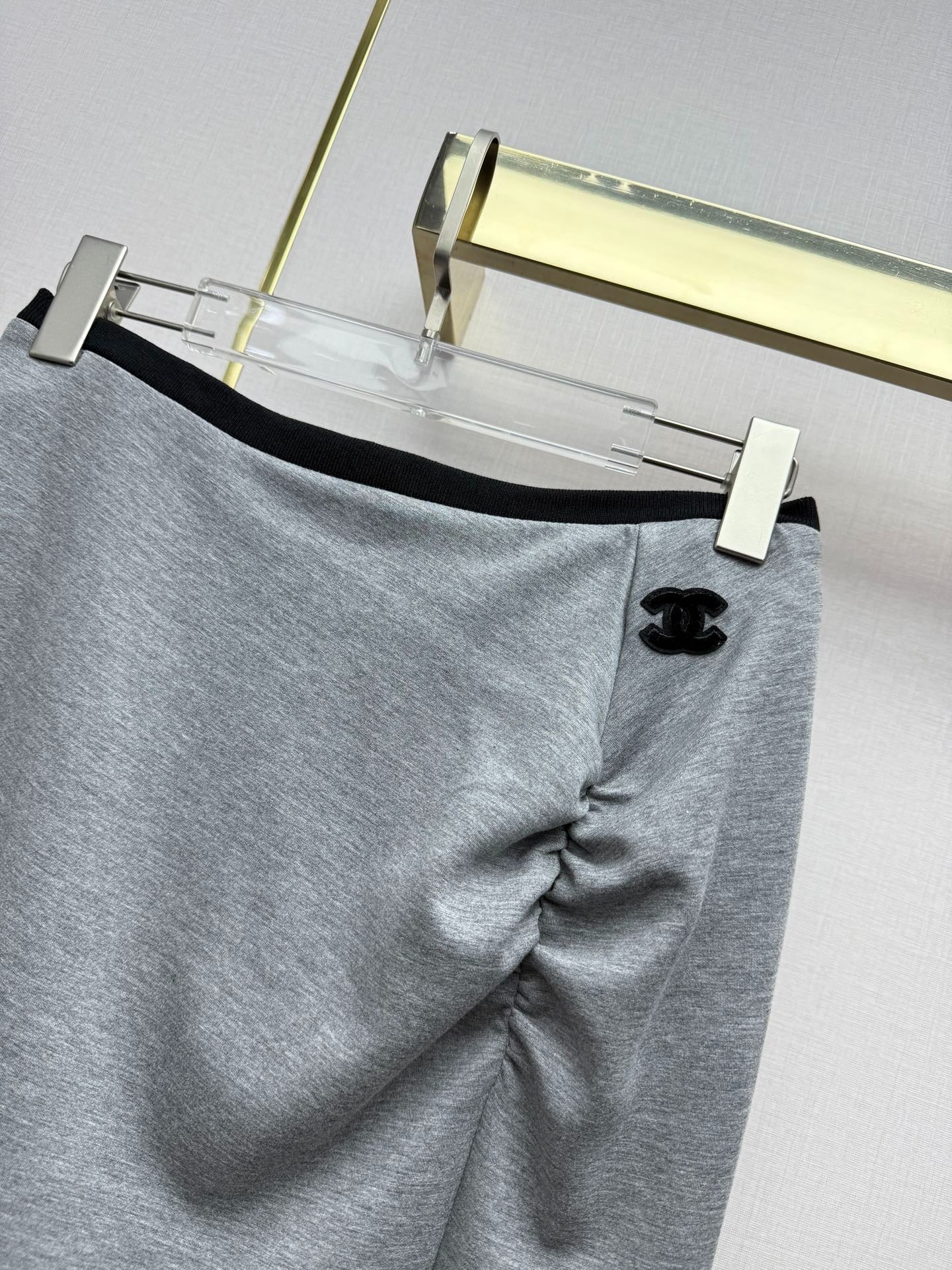 Chanel 2026 T-shirt with Skirt Set Gray Cotton 354770