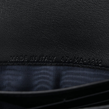 Oblique Saddle Chain Long Wallet Blue