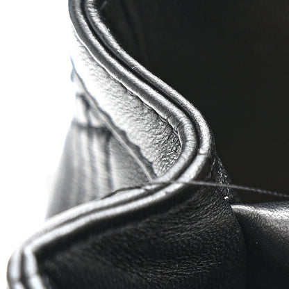 Calfskin Quilted Vlogo Small Top Handle Shoulder Bag Black