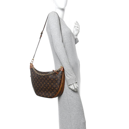 Reverse Monogram Loop Hobo