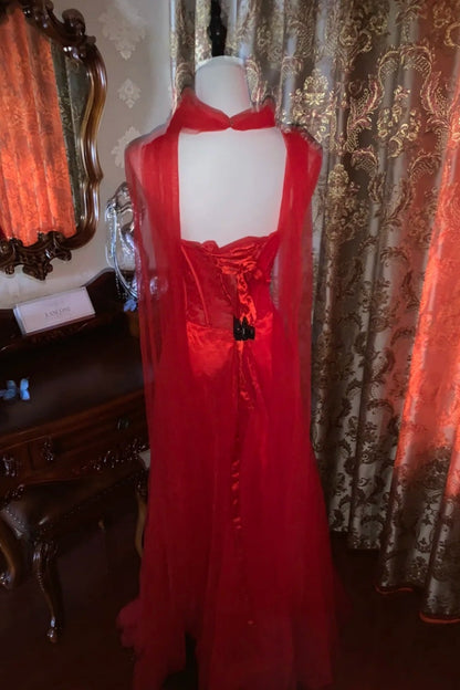 formaldressy-Red, Passionate, Exquisitely Beaded Long Formal Ball Gown gh6302