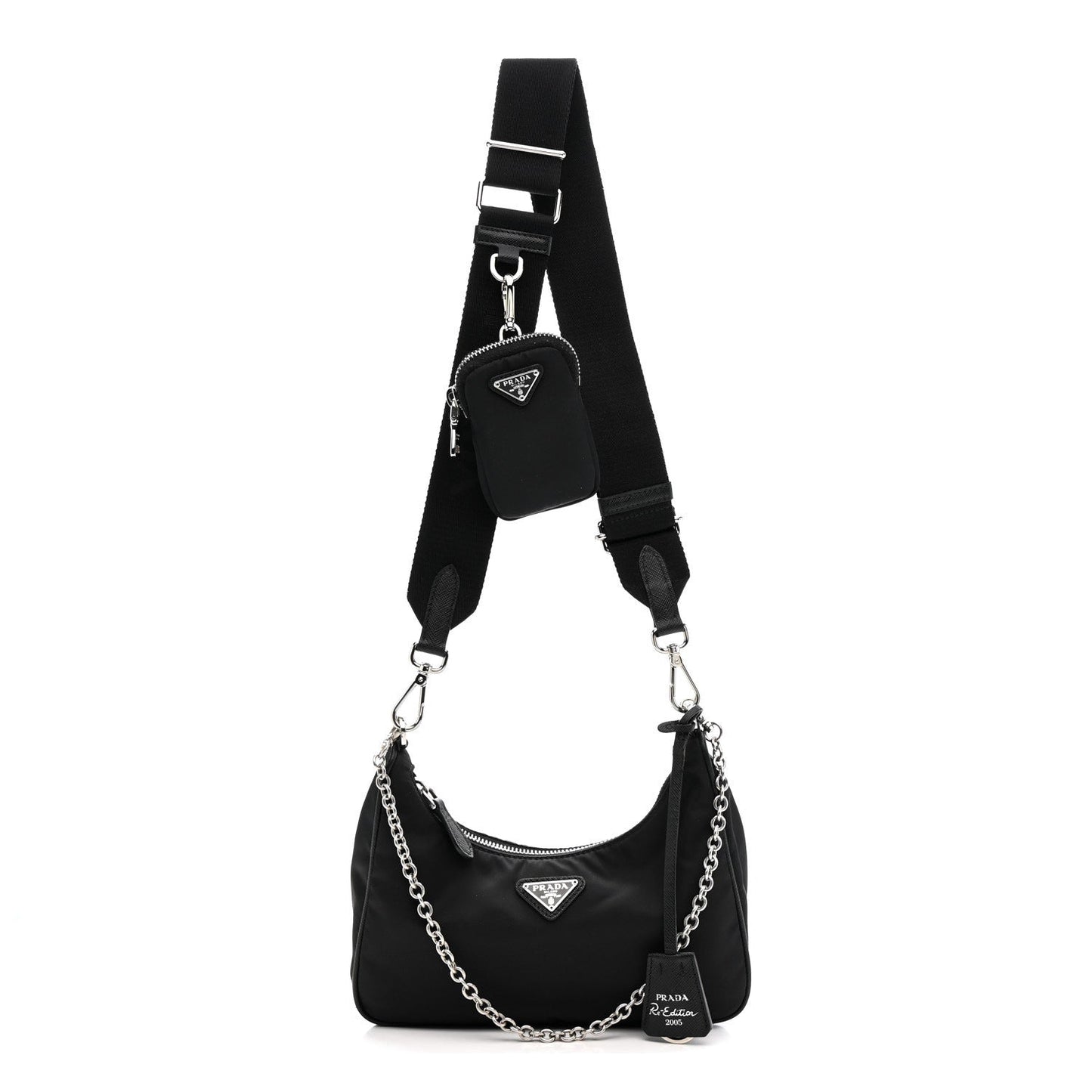 Nylon Re-Edition 2005 Shoulder Bag Black