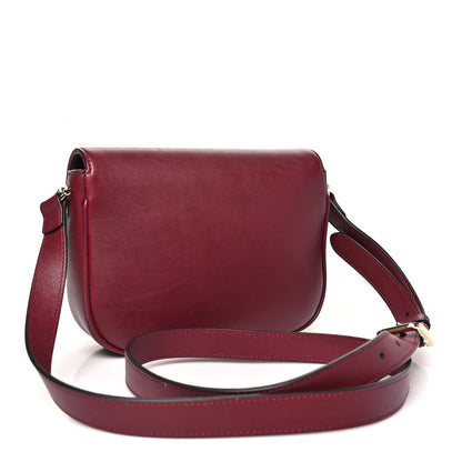 Soft Calfskin Horsebit 1955 Small Shoulder Bag Rosso Ancora