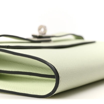 Epsom Kelly Wallet To Go Vert Fizz