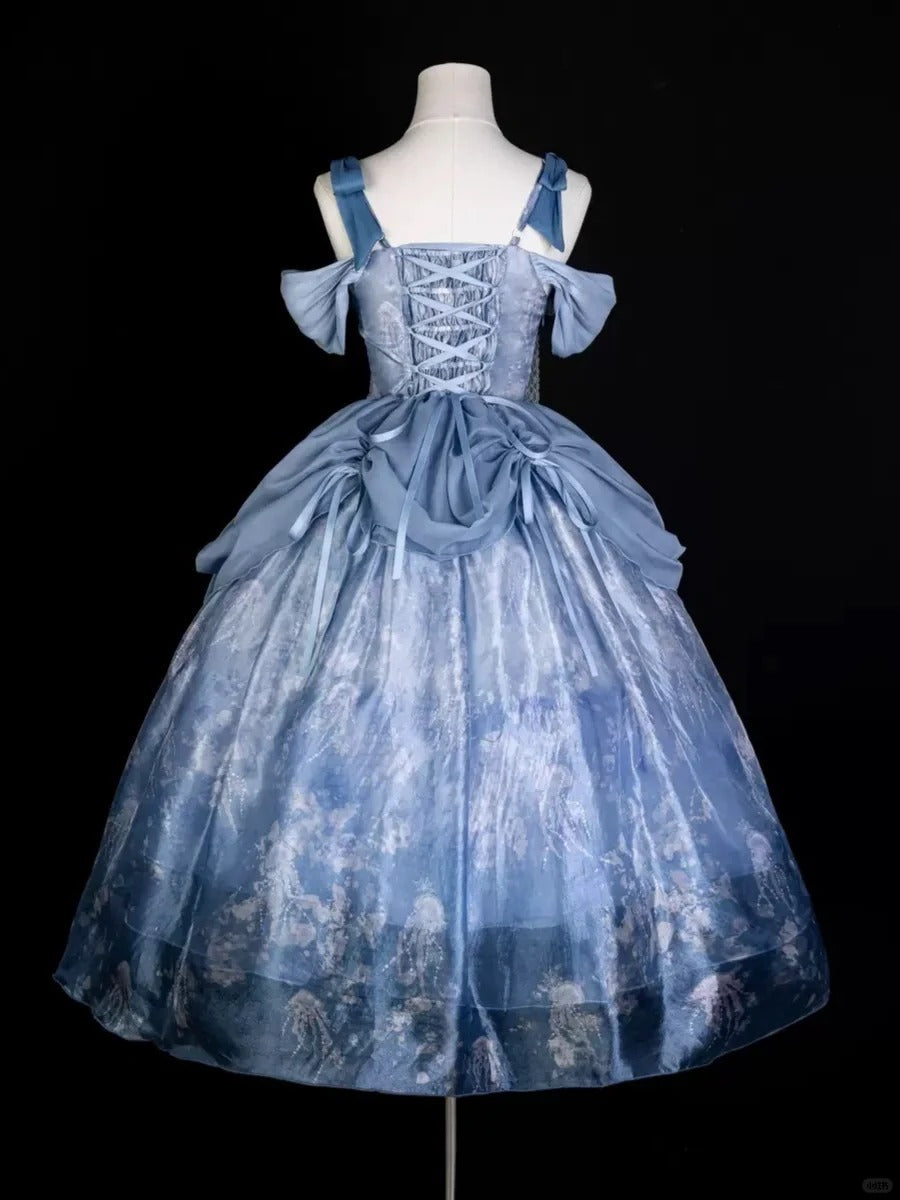 formaldressy-Blue sweet fashion tulle short homecoming dress birthday dress gh5344