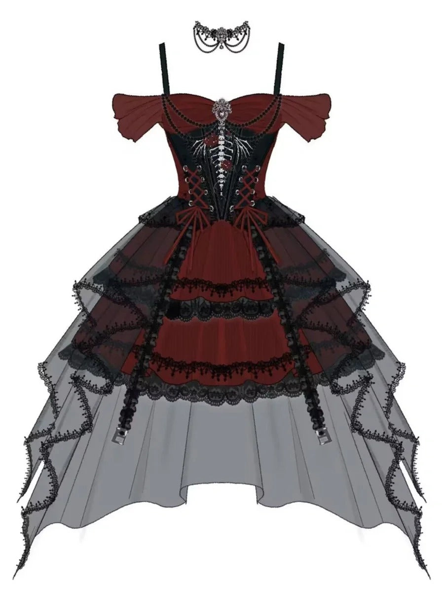 formaldressy-Black red beaded tulle lace short homecoming dress birthday dress gh5347