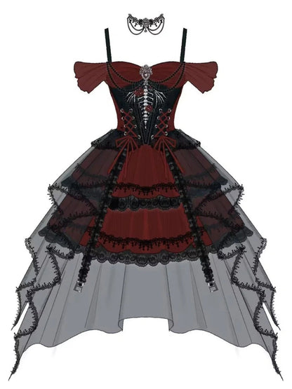 formaldressy-Black red beaded tulle lace short homecoming dress birthday dress gh5347