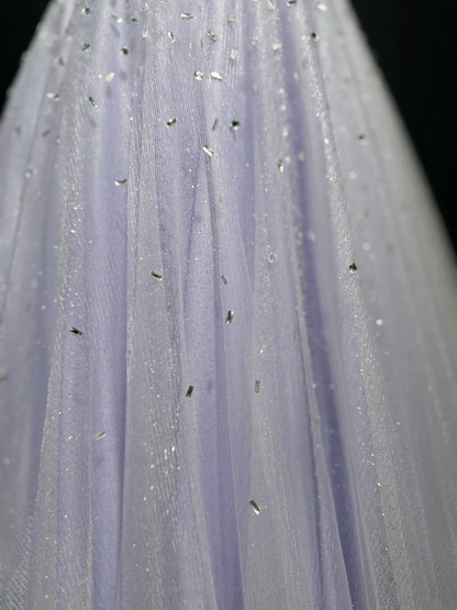 formaldressy-Gorgeous Shiny Lavender Rhinestone Prom Dress Graduation dress birthday dress gh5846