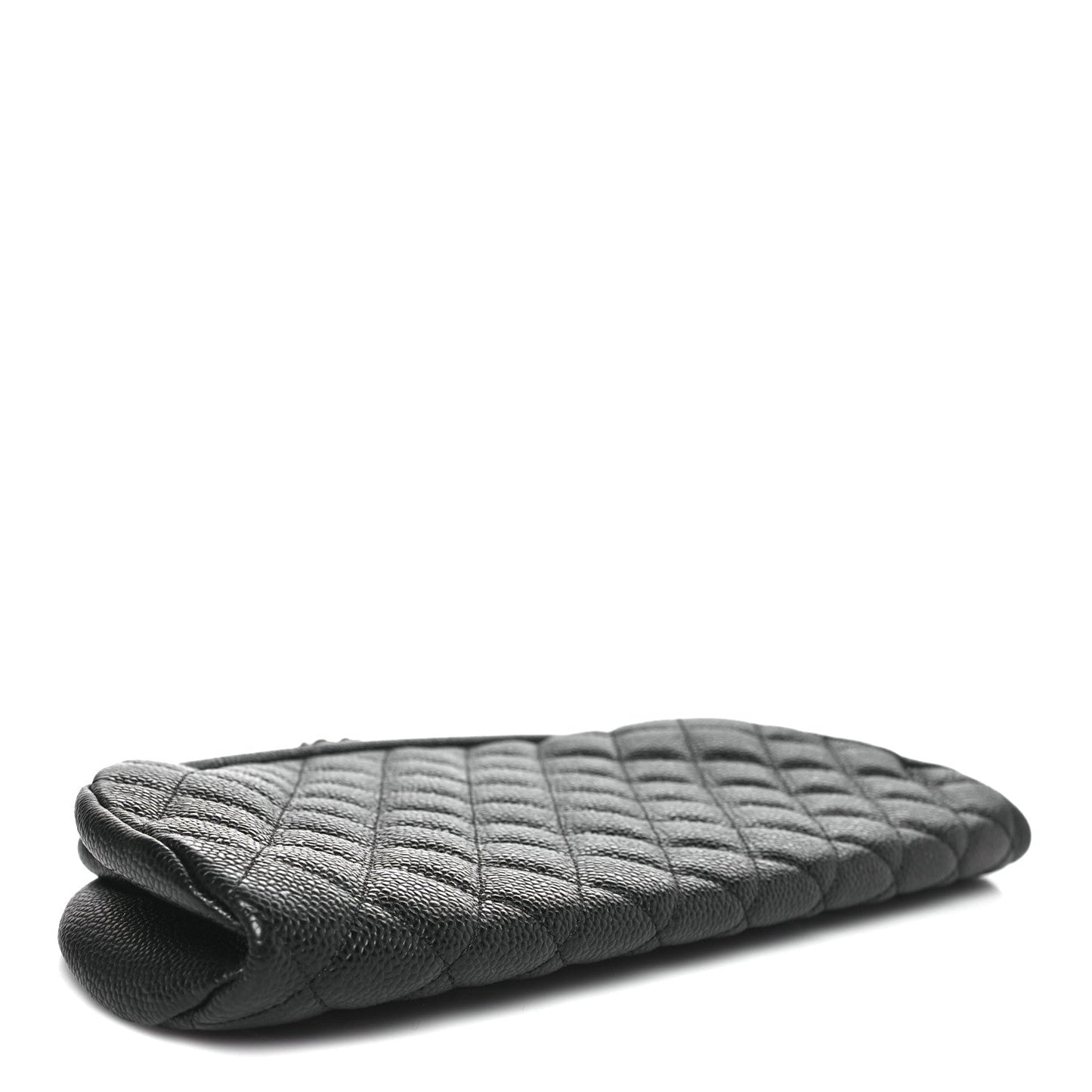 Caviar Quilted Timeless Clutch Black