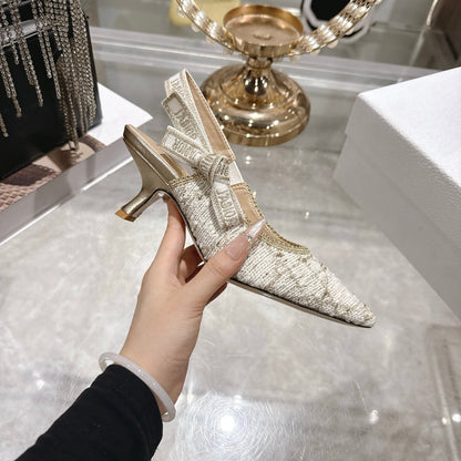 CD 26 Slingback 45mm Ivory Tweed 592236
