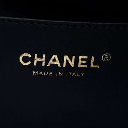 Caviar Quilted Small Chanel 25 Handbag Dark Navy