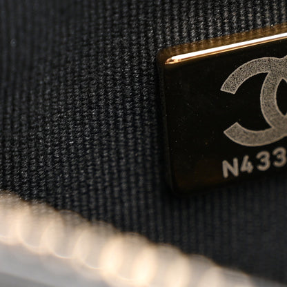 Lambskin Quilted CC Links Hobo Black