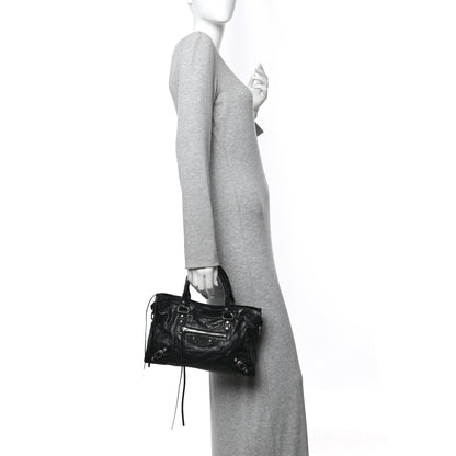 Agneau Arena Storico Silver Hardware Small Le City Black