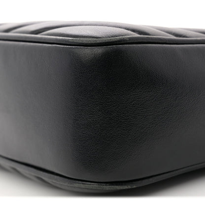 Calfskin Matelasse Monogram Lou Camera Bag Black