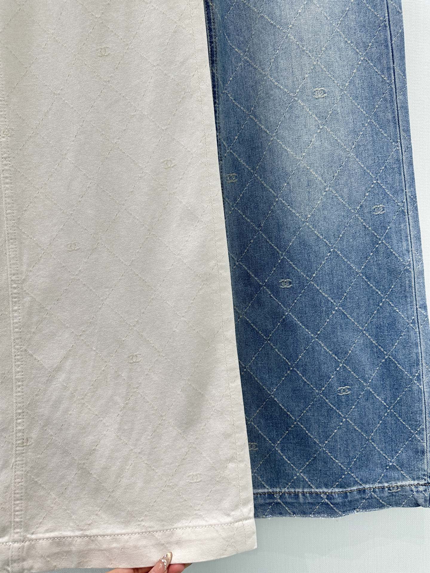 CC Diamond Pattern Jeans Cotton Polyester 351233