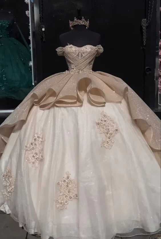 formaldressy-Quinceanera Dresses Princess Long Sweet Prom Dress for 16-Year-Olds gh6299