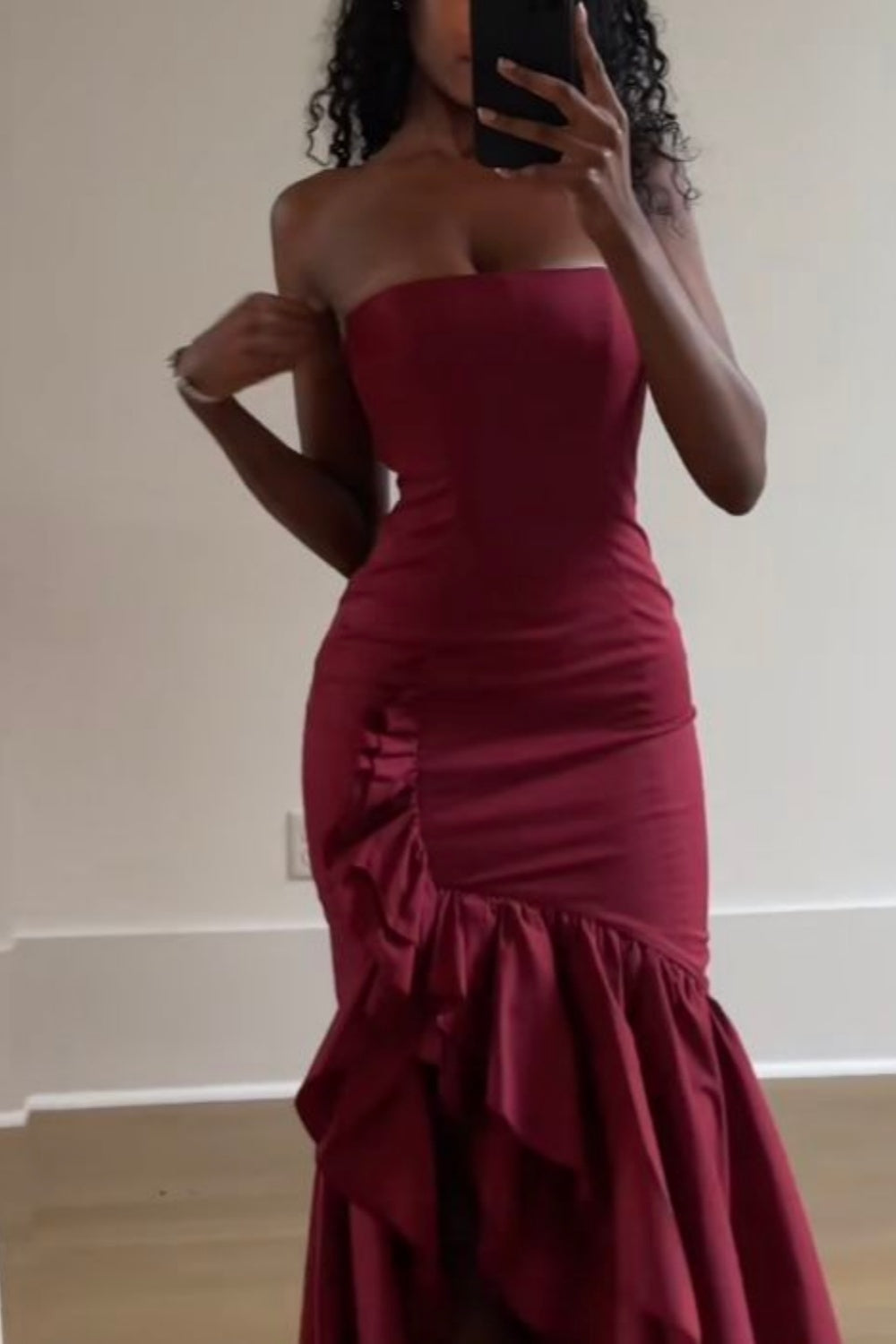formaldressy-Blue/Wine Red/Yellow/Purple Long Chiffon Ruffle Prom Dress Graduation Dress gh5929