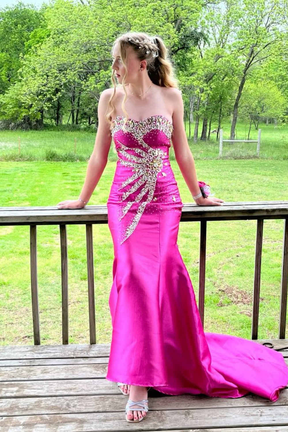 formaldressy-Formal Dress With Delicate Pink Beads gh6117