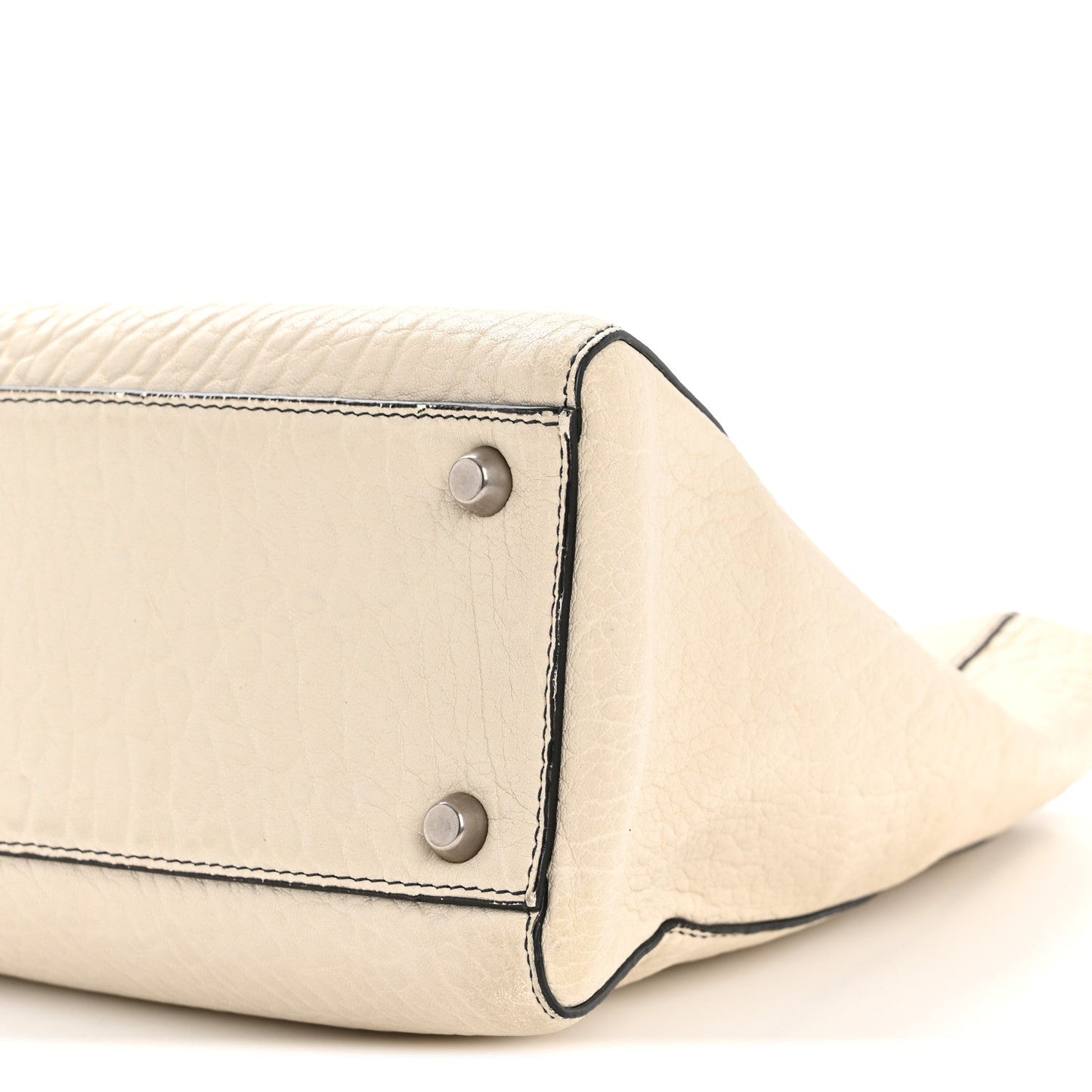 Canyon Grained Lambskin Large Lady Dior Off White