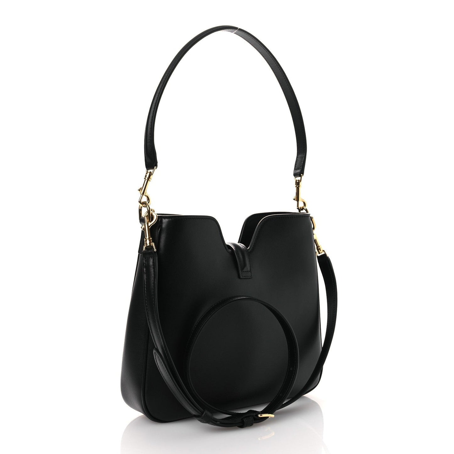 Smooth Calfskin Small Camille 16 Soft Bag Black