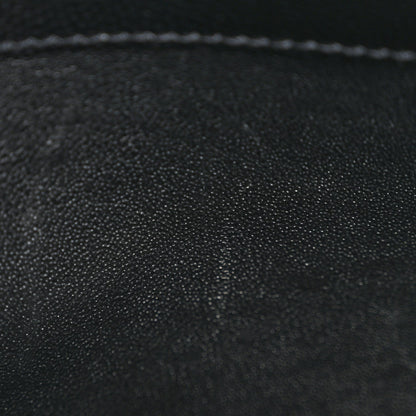 Grain De Poudre Matelasse Chevron Monogram Chain Wallet Black
