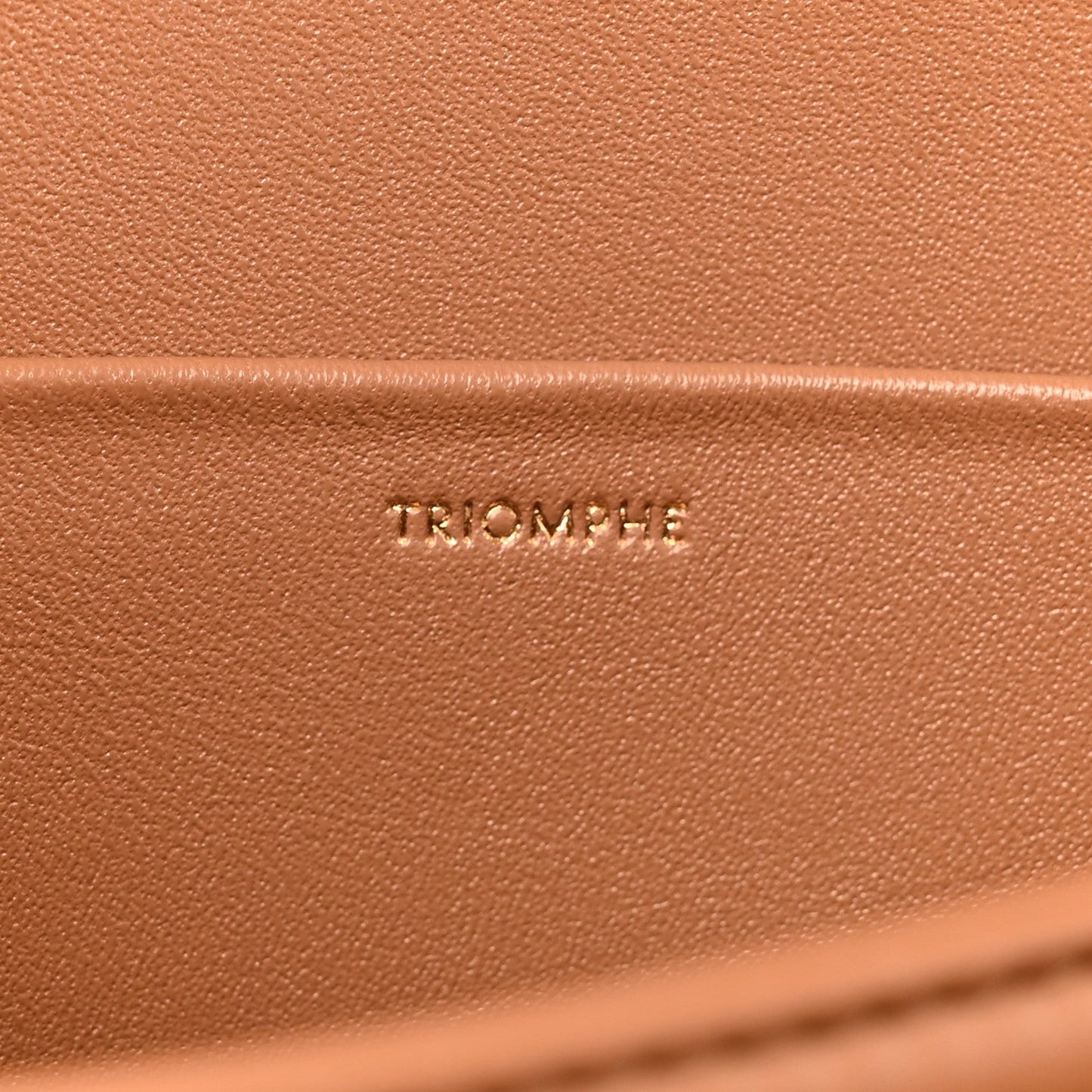 Shiny Calfskin Medium Triomphe Bronze