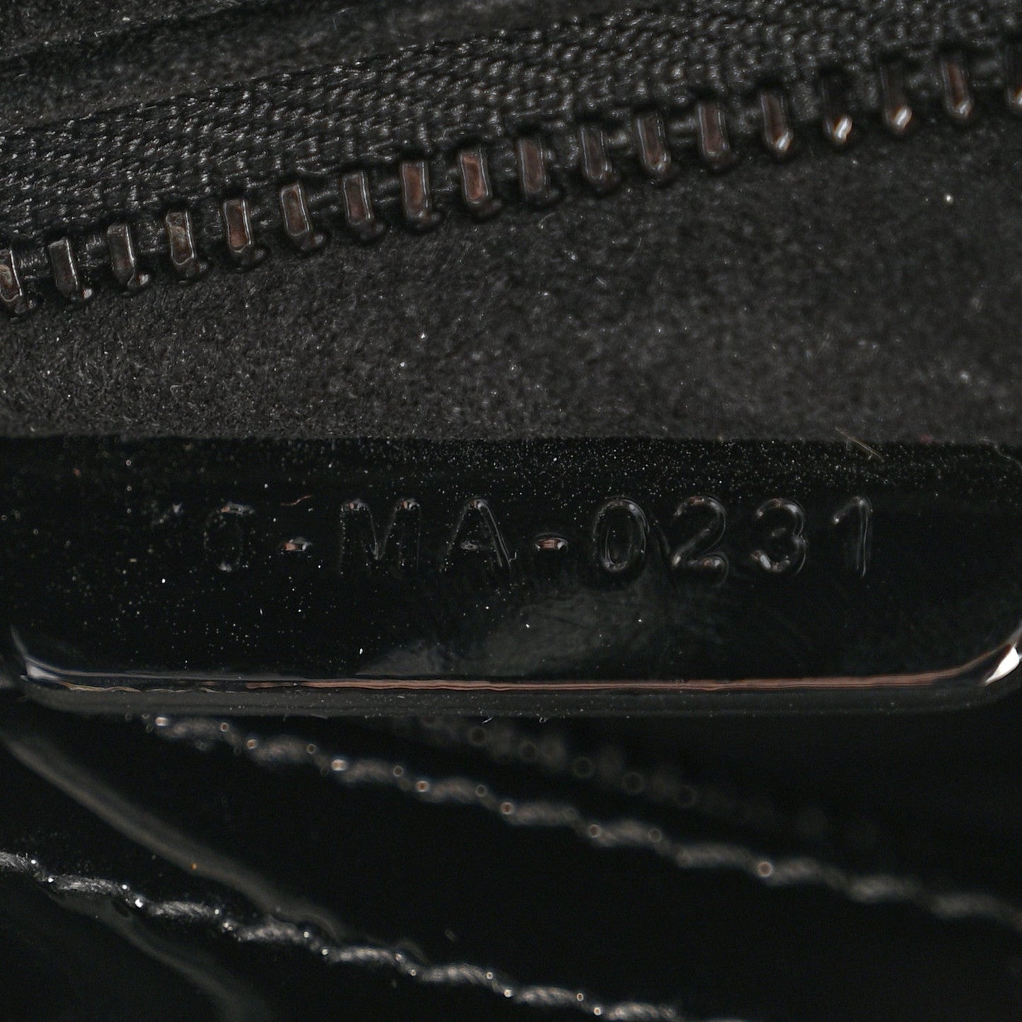 Ultraglossy Patent Cannage Small Lady Dior Black