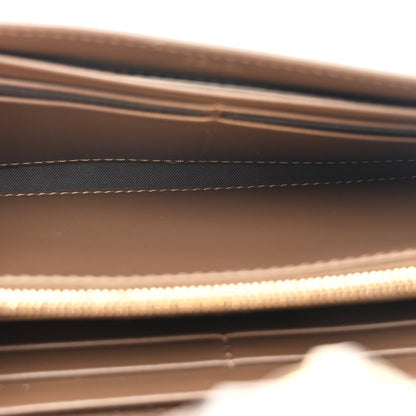 Vitello Soft F is Fendi Bi-Color FF 1974 Embossed Continental Envelope Wallet On Chain Maya Black