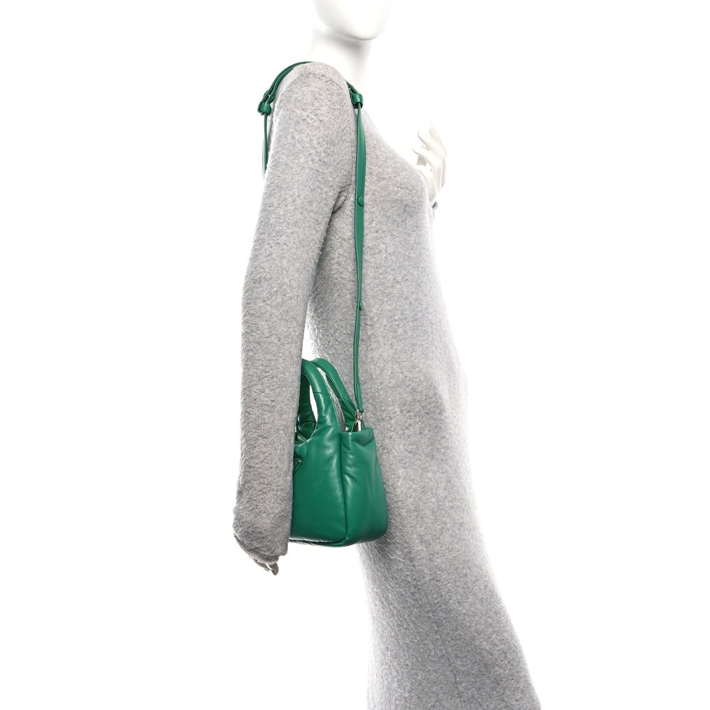 Nappa Soft Padded Small Double Handled Shoulder Bag Mango
