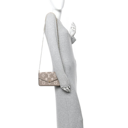 Empreinte Monogram Giant Felicie Pochette Tourterelle Creme