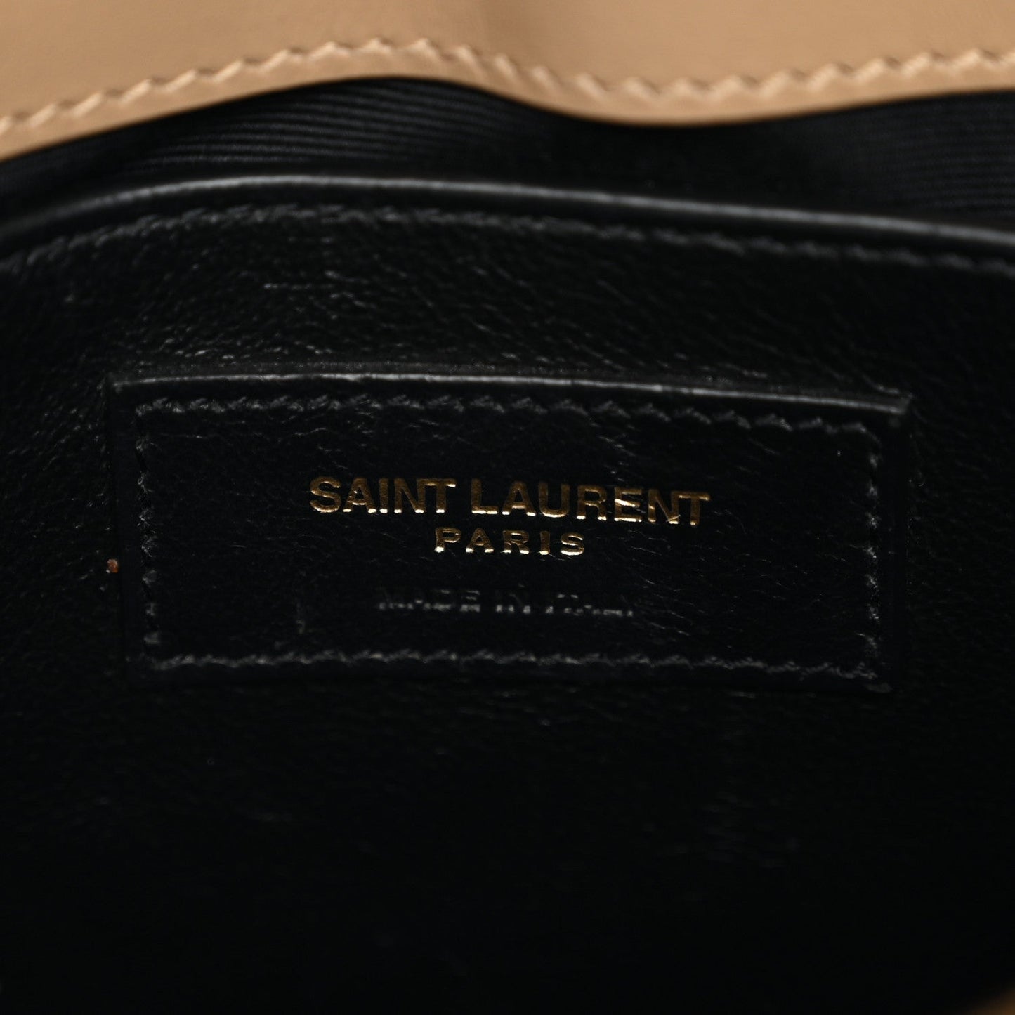 Calfskin Y Quilted Monogram Small Loulou Chain Satchel Dark Beige