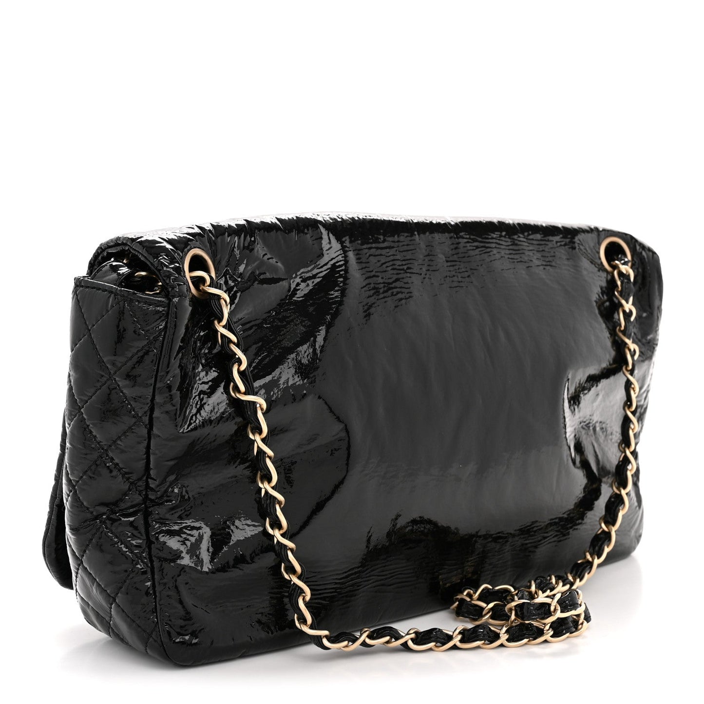 Vinyl Medium Rock and Chain Flap Black