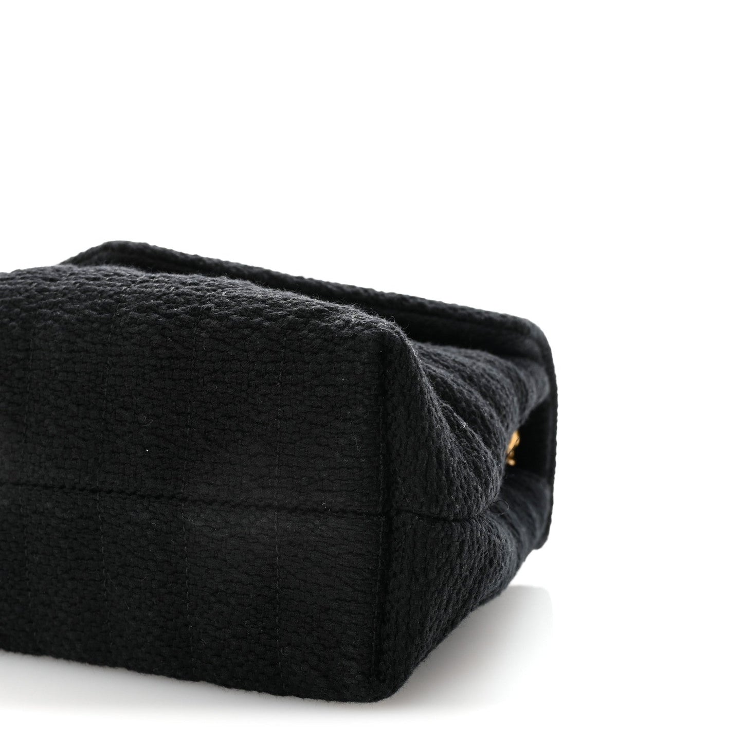 Canvas Y Quilted Monogram Small Loulou Chain Satchel Black