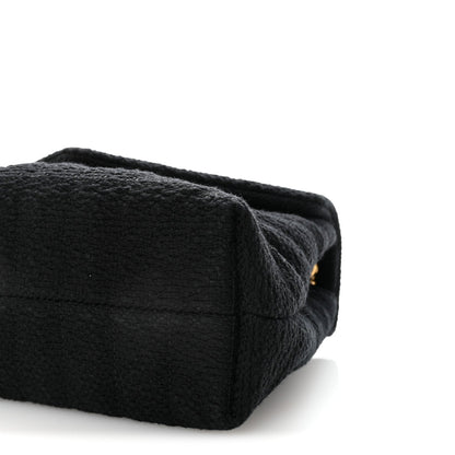 Canvas Y Quilted Monogram Small Loulou Chain Satchel Black