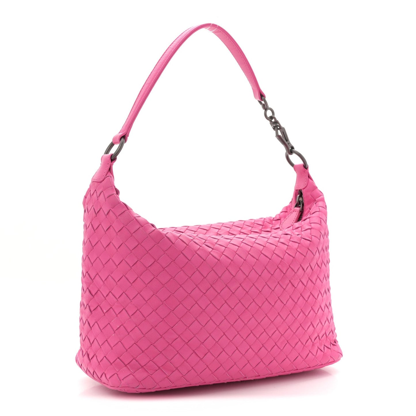 Nappa Intrecciato Small Shoulder Bag Rosa Shock